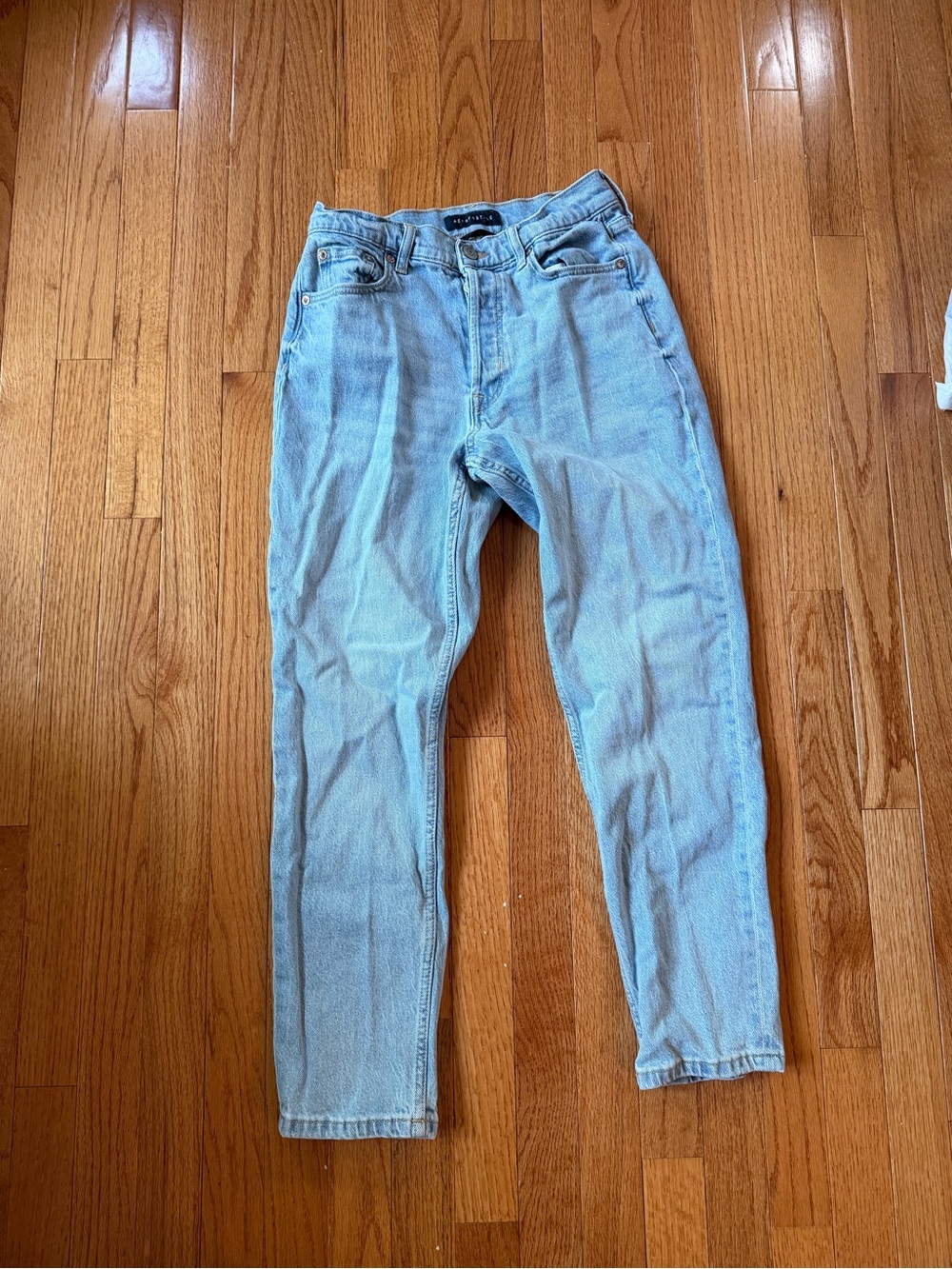 Aeropostale Light Blue Straight Leg Women Jeans